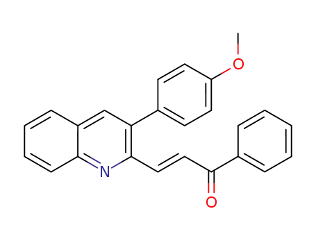 (E)-3-(3-(4-methoxyphenyl)quinolin-2-yl)-1-phenylprop-2-en-1-one