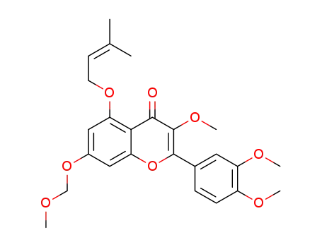 5-(3-methylbut-2-enyloxy)-3-methoxy-7-(methoxymethoxy)-2-(3,4-dimethoxyphenyl)-4H-chromen-4-one