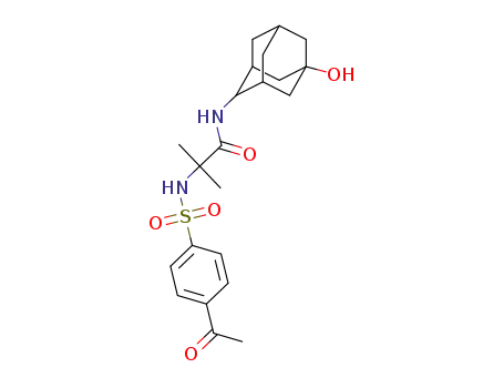2-(4-acetylphenylsulfonamido)-N-(5-hydroxyadamantane-2-yl)-2-methylpropanamide