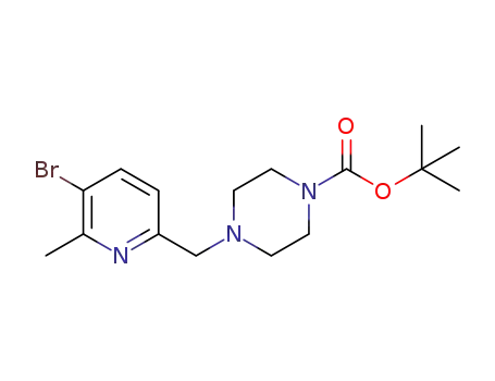 tert-butyl 4-[(5-bromo-6-methylpyridin-2-yl)methyl]piperazine-1-carboxylate