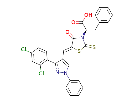 C<sub>28</sub>H<sub>19</sub>Cl<sub>2</sub>N<sub>3</sub>O<sub>3</sub>S<sub>2</sub>