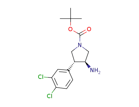 tert-butyl (3S,4R)-3-amino-4-(3,4-dichlorophenyl)pyrrolidine-1-carboxylate