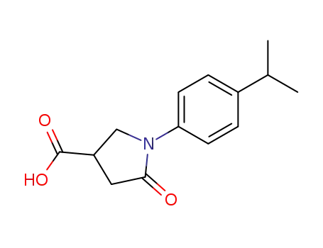 Molecular Structure of 63674-51-1 (1-(4-Isopropylphenyl)-5-oxopyrrolidine-3-carboxylic acid)