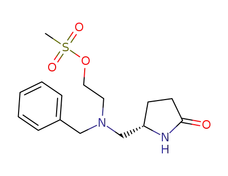methanesulfonic acid 2-[benzyl-((S)-5-oxo-pyrrolidin-2-ylmethyl)-amino]-ethyl ester