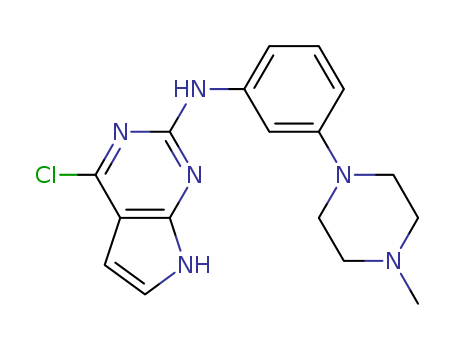 4-chloro-N-(3-(4-methylpiperazin-1-yl)phenyl)-7H-pyrrolo[2,3-d]pyrimidin-2-amine