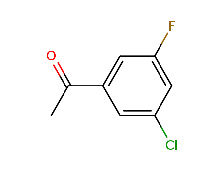 Molecular Structure of 842140-52-7 (3'-CHLORO-5'-FLUOROACETOPHENONE)
