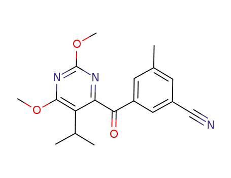 3-(5-isopropyl-2,6-dimethoxy-pyrimidine-4-carbonyl)-5-methyl-benzonitrile