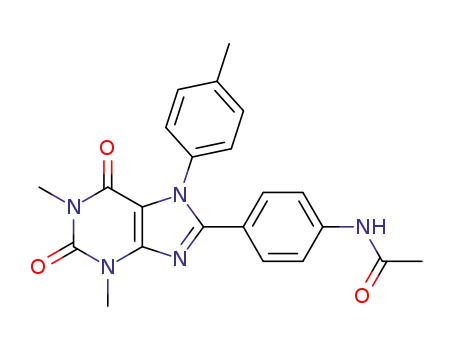 N-(4-(1,3-dimethyl-2,6-dioxo-7-(p-tolyl)-2,3,6,7-tetrahydro-1H-purin-8-yl)phenyl)acetamide