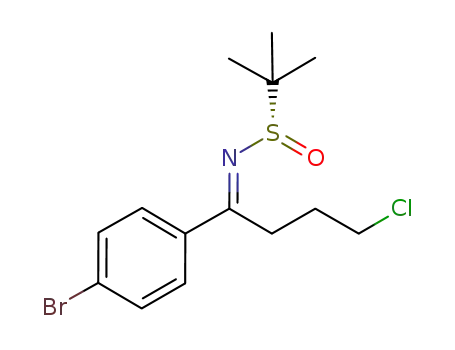 (S,E)-N-(4-chloro-1-(4-bromophenyl)butylidene)-2-methylpropane-2-sulfinamide