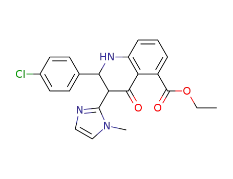 2-(4-chlorophenyl)-1,2,3,4-tetrahydro-3-(1-methyl-1H-imidazol-2-yl)-4-oxo-5-Quinolinecarboxylic acid ethyl ester