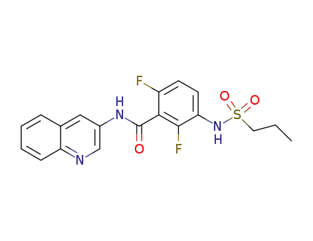 2,6-difluoro-3-(propane-1-sulfonylamino)-N-quinolin-3-ylbenzamide