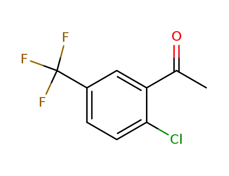 Molecular Structure of 71648-45-8 (2'-CHLORO-5'-(TRIFLUOROMETHYL)ACETOPHENONE)