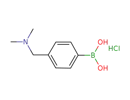 Molecular Structure of 938465-64-6 ((4-((DiMethylaMino)Methyl)phenyl)boronic acid hydrochloride)