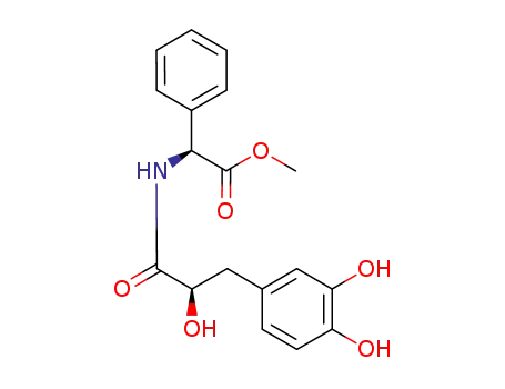 Molecular Structure of 1174681-30-1 ((2R)-3-(3,4-dihydroxyphenyl)-2-hydroxypropanoic acid (S)-PGME amide)