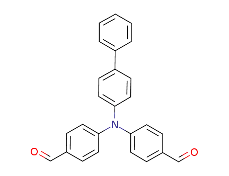 Molecular Structure of 149676-04-0 (Benzaldehyde, 4,4'-([1,1'-biphenyl]-4-ylimino)bis-)