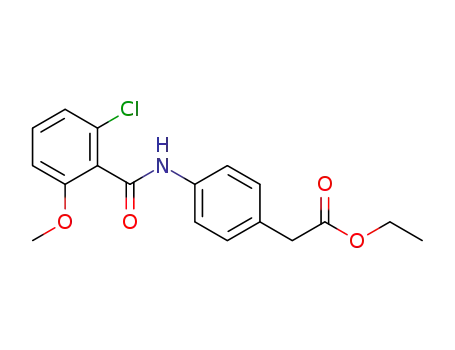 ethyl 2-(4-(2-chloro-6-methoxybenzamido)phenyl)acetate