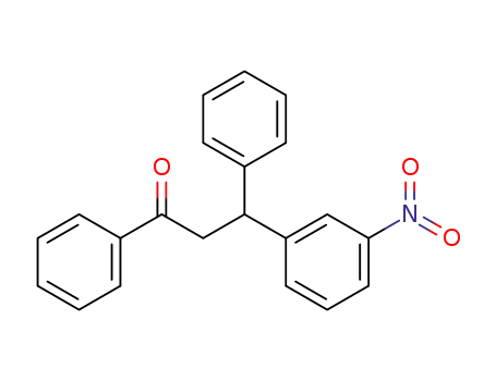 Molecular Structure of 110531-69-6 (3-(3-nitro-phenyl)-1,3-diphenyl-propan-1-one)