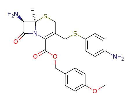 7-amino-3-(4-aminophenylthio)methyl-3-cephem-4-carboxylic acid p-methoxybenzyl ester