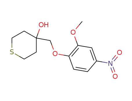 4-((2-methoxy-4-nitrophenoxy)methyl)tetrahydro-2H-thiopyran-4-ol