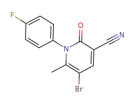 5-bromo-1-(4-fluorophenyl)-6-methyl-2-oxo-1,2-dihydropyridine-3-carbonitrile