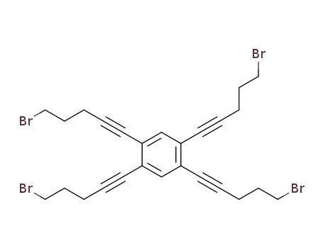 5,5',5'',5'''-(1,2,4,5-benzenetetrayl)tetrakis-[1-bromo-4-pentyne]