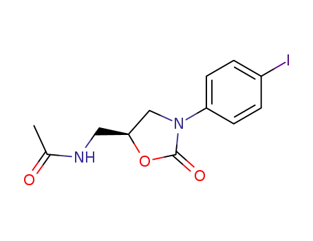 Acetamide, N-[[(5S)-3-(4-iodophenyl)-2-oxo-5-oxazolidinyl]methyl]-