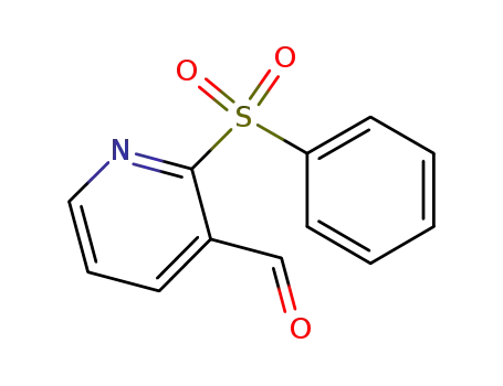 2-(benzenesulfonyl)pyridine-3-carboxaldehyde
