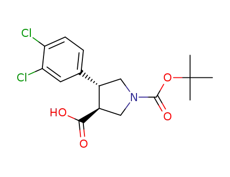(3S,4R)-1-(tert-butoxycarbonyl)-4-(3,4-dichlorophenyl)pyrrolidine-3-carboxylic acid