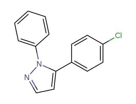 Molecular Structure of 33064-23-2 (5-(4-CHLOROPHENYL)-1-PHENYL-1H-PYRAZOLE)