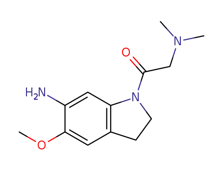 1-(6-Amino-5-methoxy-2,3-dihydro-1H-indol-1-yl)-2-(dimethylamino)ethan-1-one