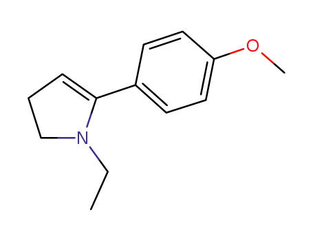 Molecular Structure of 1109230-89-8 (1-ethyl-5-(4-methoxyphenyl)-2,3-dihydropyrrole)