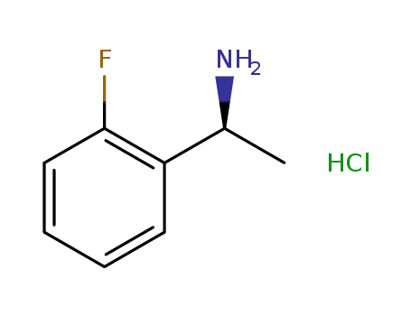 Molecular Structure of 1332832-14-0 ((S)-1-(2-Fluorophenyl)ethanamine hydrochloride)