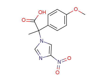2-(4-methoxy-phenyl)-2-(4-nitro-imidazol-1-yl)-propionic acid