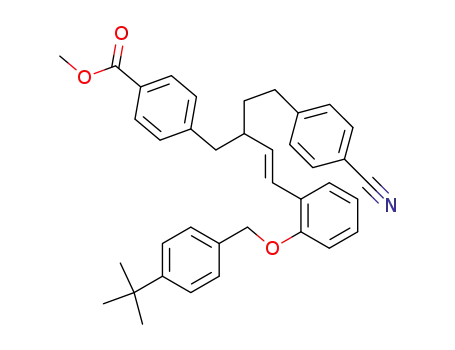 Methyl 4-{(3E)-4-{2-[(4-tert-butylbenzyl)oxy]phenyl}-2-[2-(4-cyanophenyl)ethyl]but-3-en-1-yl}-benzoate