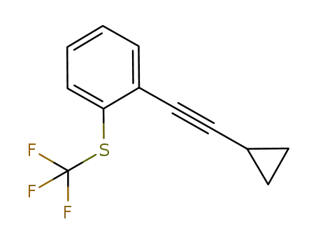 1-(2-cyclopropylethynyl)-2-trifluoromethylsulfanyl-benzene