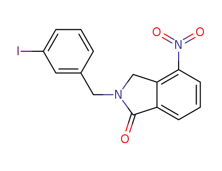 Molecular Structure of 958888-81-8 (2-(3-iodobenzyl)-4-nitroisoindolin-1-one)