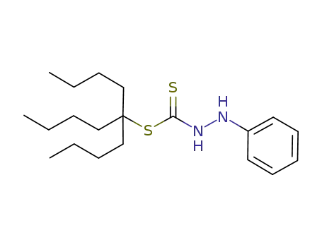 Molecular Structure of 1138320-53-2 (N'-phenylhydrazinecarbodithioic acid 1,1-dibutylpentyl ester)