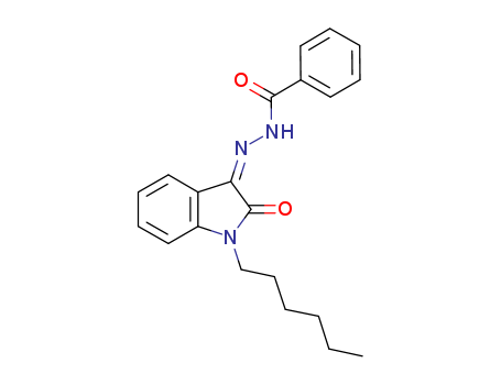 N-[(Z)-(1-Hexyl-2-oxo-indolin-3-ylidene)amino]benzamide