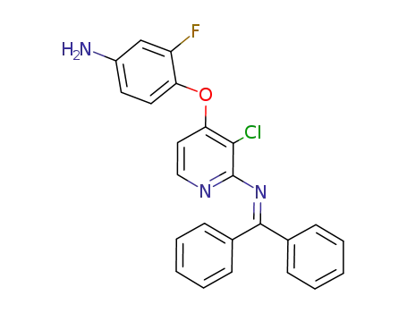 4-(4-amino-2-fluorophenoxy)-3-chloro-N-(diphenylmethylene)-2-Pyridinamine