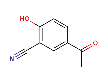 Molecular Structure of 39055-82-8 (5-ACETYL-2-HYDROXY-BENZONITRILE)