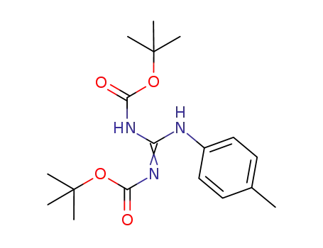 Molecular Structure of 1029802-07-0 (1-[2,3-di(tert-butoxycarbonyl)guanidino]-4-methylbenzene)