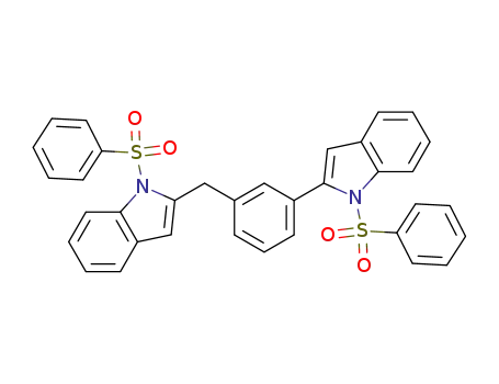(1-benzenesulfonyl-1H-indol-2-yl)-[3-(1-Benzenesulfonyl-1H-indol-2-yl)phenyl]methane