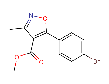 4-Isoxazolecarboxylic acid, 5-(4-broMophenyl)-3-Methyl-, Methyl ester