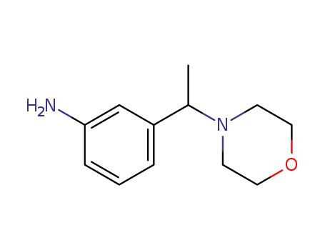Molecular Structure of 1082549-24-3 (3-(1-morpholin-4-yl-ethyl)-phenylamine)