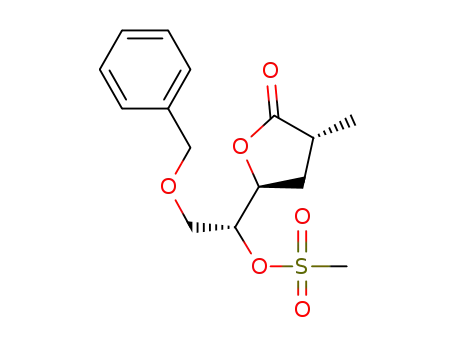 (1R)-2-(benzyloxy)-1-[(2S,4R)-4-methyl-5-oxotetrahydrofuran-2-yl]ethyl methanesulfonate