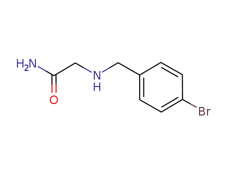 Molecular Structure of 850859-09-5 (2-([(4-BROMOPHENYL)METHYL]AMINO)ACETAMIDE)