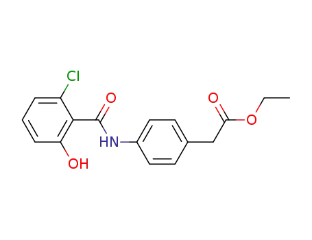ethyl (4-{[(2-chloro-6-hydroxyphenyl)carbonyl]amino}phenyl)acetate