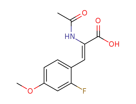 (Z)-2-acetylamino-3-(2-fluoro-4-methoxyphenyl)acrylic acid