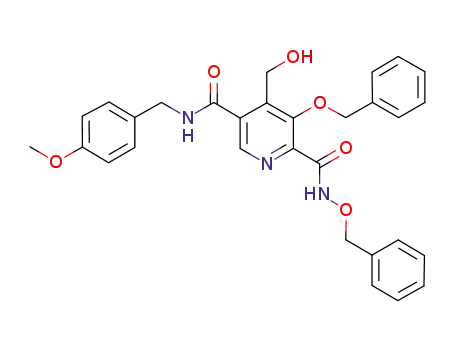 N,3-bis(benzyloxy)-4-(hydroxymethyl)-N-(4-methoxybenzyl)pyridine-2,5-dicarboxamide