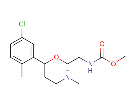 Molecular Structure of 1093868-77-9 (methyl 2-(1-(5-chloro-2-methylphenyl)-3-(methylamino)propoxy)ethylcarbamate)